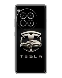 Чохол для OnePlus Ace 3 Pro з картинкою «Tesla — срібне авто» Чохол для OnePlus Ace 3 Pro з картинкою «Tesla — срібне авто»
