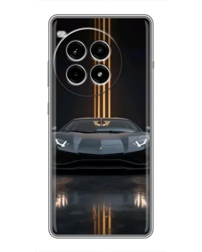 Чохол для OnePlus Ace 3 Pro з картинкою «Lamborghini золоті лінії»