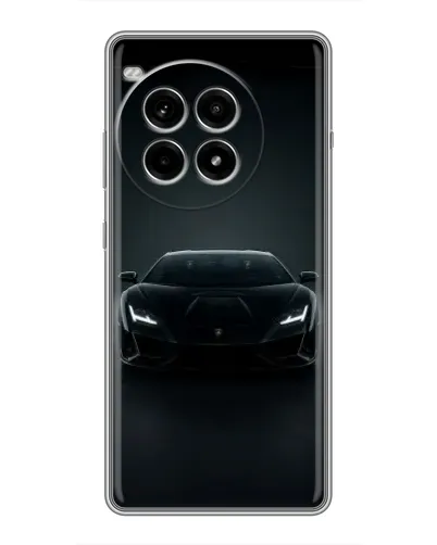 Чохол для OnePlus Ace 3 Pro з картинкою «Чорний Lamborghini Aventador»