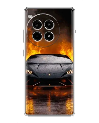 Чохол для OnePlus Ace 3 Pro з картинкою «Lamborghini у вогні»