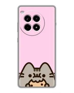Чохол для OnePlus Ace 3 Pro з картинкою «Pusheen та печиво»