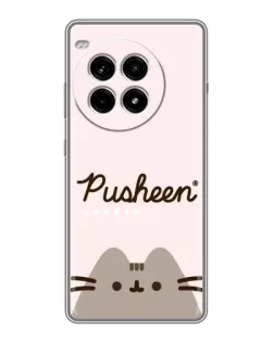 Чехол для OnePlus Ace 3 Pro с картинкой «Pusheen логотип»