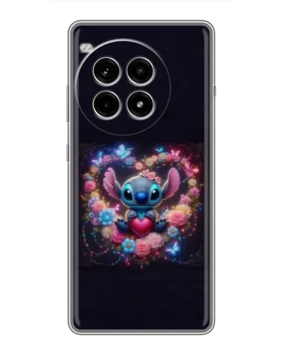 Чехол для OnePlus Ace 3 Pro с картинкой «Stitch в цветах» Чехол для OnePlus Ace 3 Pro с картинкой «Stitch в цветах»