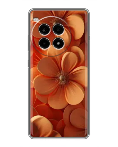 Чохол для OnePlus Ace 3 Pro з картинкою «Помаранчева макро квітка»