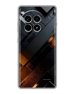Чехол для OnePlus Ace 3 Pro с картинкой «Черные геометрические блоки»