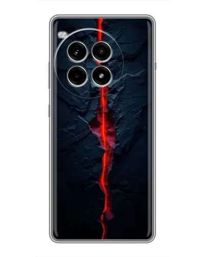 Чехол для OnePlus Ace 3 Pro с картинкой «Kрасная лавовая трещина»