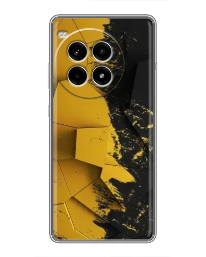 Чехол для OnePlus Ace 3 Pro с картинкой «Золотые осколки геометрии»
