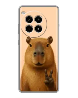 Чехол для OnePlus Ace 3 Pro с картинкой «Капибара виктория»