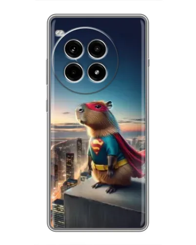 Чехол для OnePlus Ace 3 Pro с картинкой «Капи-мен супергерой»