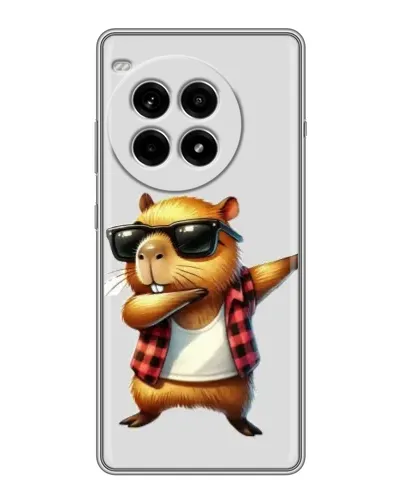 Чехол для OnePlus Ace 3 Pro с картинкой «Капибара рэпер даб»
