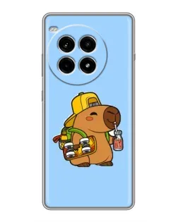 Чехол для OnePlus Ace 3 Pro с картинкой «Капибара на скейте»