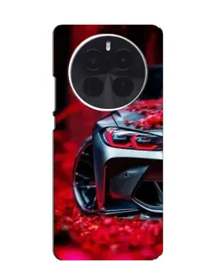 Чохол для OnePlus Ace 5 Pro з картинкою «Спортивна BMW та квіти»