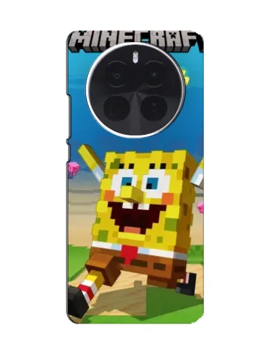 Чехол для OnePlus Ace 5 Pro с картинкой «Губка Боб Minecraft» Чехол для OnePlus Ace 5 Pro с картинкой «Губка Боб Minecraft»