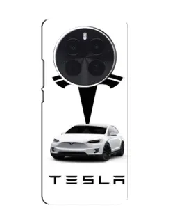 Чехол для OnePlus Ace 5 Pro с картинкой «Tesla White Style»