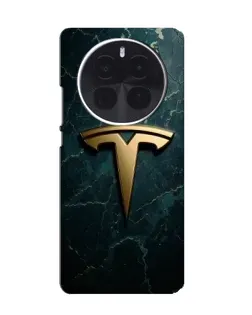 Чехол для OnePlus Ace 5 Pro с картинкой «Мраморная Tesla Gold»