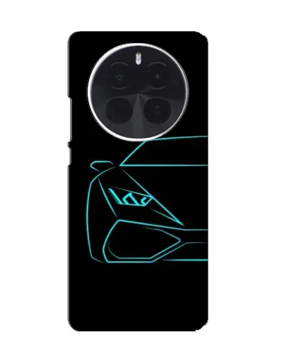 Чехол для OnePlus Ace 5 Pro с картинкой «Голубой силуэт Lamborghini»