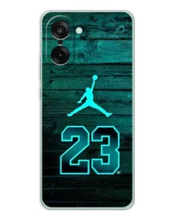 Чехол для OnePlus Ace 5 Racing с картинкой «Jordan Cyan 23» Чехол для OnePlus Ace 5 Racing с картинкой «Jordan Cyan 23»