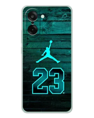 Чехол для OnePlus Ace 5 Racing с картинкой «Jordan Cyan 23»