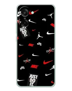 Чехол для OnePlus Ace 5 Racing с картинкой «Nike Mix Pattern» Чехол для OnePlus Ace 5 Racing с картинкой «Nike Mix Pattern»