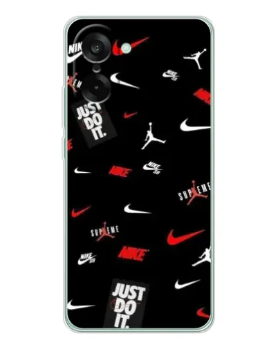 Чехол для OnePlus Ace 5 Racing с картинкой «Nike Mix Pattern»