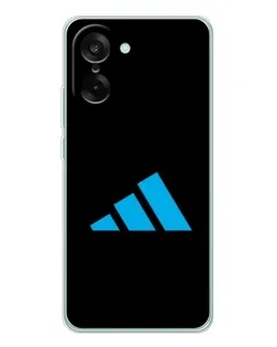 Чехол для OnePlus Ace 5 Racing с картинкой «Adidas Cyan Logo»