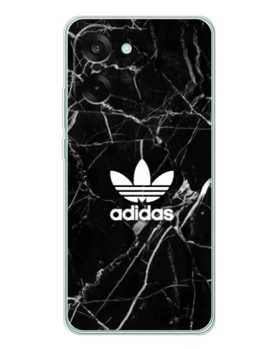 Чехол для OnePlus Ace 5 Racing с картинкой «Белый мрамор Adidas»