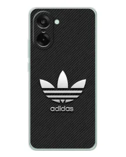 Чехол для OnePlus Ace 5 Racing с картинкой «Adidas Карбоновая текстура»