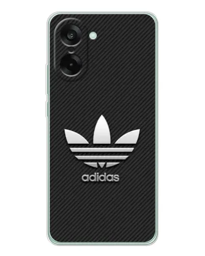 Чехол для OnePlus Ace 5 Racing с картинкой «Adidas Карбоновая текстура»