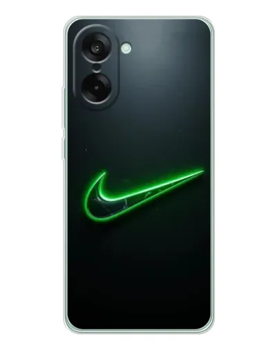 Чехол для OnePlus Ace 5 Racing с картинкой «Неоновый контур Nike» Чехол для OnePlus Ace 5 Racing с картинкой «Неоновый контур Nike»