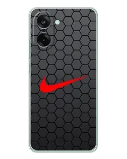 Чохол для OnePlus Ace 5 Racing з картинкою «Nike — карбонова сітка»