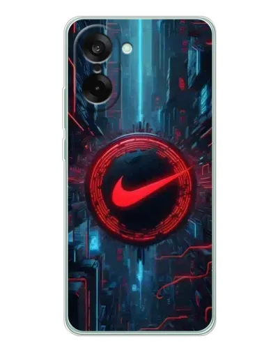 Чехол для OnePlus Ace 5 Racing с картинкой «Техногенный стиль Nike» Чехол для OnePlus Ace 5 Racing с картинкой «Техногенный стиль Nike»