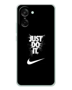 Чехол для OnePlus Ace 5 Racing с картинкой «Текстовый принт Nike»