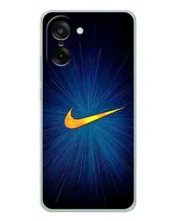 Чехол для OnePlus Ace 5 Racing с картинкой «Синий пульс Nike»
