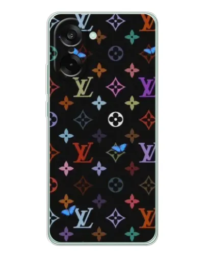Чехол для OnePlus Ace 5 Racing с картинкой «Цветная монограмма LV»