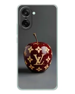 Чехол для OnePlus Ace 5 Racing с картинкой «Красное яблоко LV»