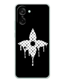 Чехол для OnePlus Ace 5 Racing с картинкой «Цветочная монограмма»