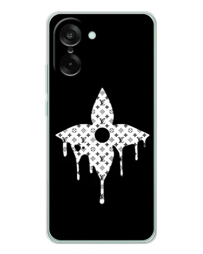 Чехол для OnePlus Ace 5 Racing с картинкой «Цветочная монограмма»