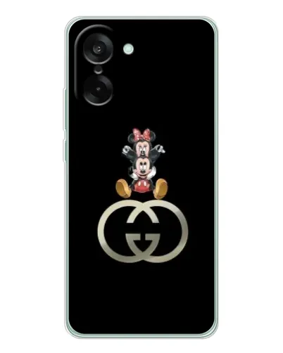 Чехол для OnePlus Ace 5 Racing с картинкой «Минни Маус на лого»