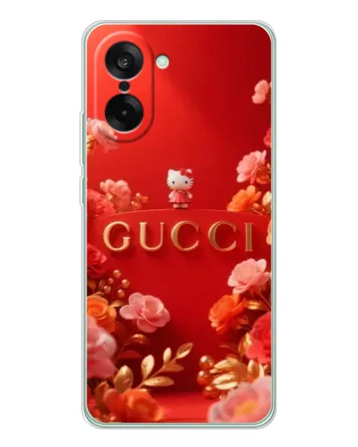 Чехол для OnePlus Ace 5 Racing с картинкой «Gucci — золотой сад»