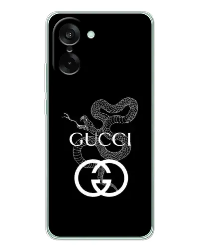 Чехол для OnePlus Ace 5 Racing с картинкой «Gucci — серебряная змея»