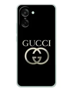 Чохол для OnePlus Ace 5 Racing з картинкою «Gucci — золото на чорному» Чохол для OnePlus Ace 5 Racing з картинкою «Gucci — золото на чорному»