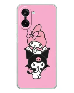 Чехол для OnePlus Ace 5 Racing с картинкой «My Melody и Kuromi» Чехол для OnePlus Ace 5 Racing с картинкой «My Melody и Kuromi»