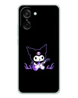 Чехол для OnePlus Ace 5 Racing с картинкой «Электрическая Kuromi» Чехол для OnePlus Ace 5 Racing с картинкой «Электрическая Kuromi»