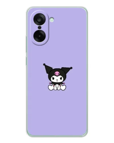 Чехол для OnePlus Ace 5 Racing с картинкой «Kuromi — фиолетовый минимализм»