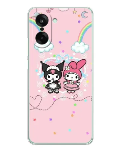 Чехол для OnePlus Ace 5 Racing с картинкой «My Melody и Kuromi»