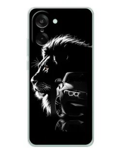 Чехол для OnePlus Ace 5 Racing с картинкой «BMW и лев» Чехол для OnePlus Ace 5 Racing с картинкой «BMW и лев»