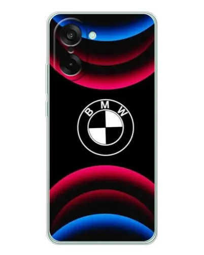 Чехол для OnePlus Ace 5 Racing с картинкой «Логотип BMW и неоновые дуги» Чехол для OnePlus Ace 5 Racing с картинкой «Логотип BMW и неоновые дуги»