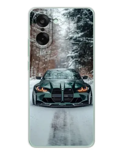 Чехол для OnePlus Ace 5 Racing с картинкой «BMW в зимнем лесу» Чехол для OnePlus Ace 5 Racing с картинкой «BMW в зимнем лесу»