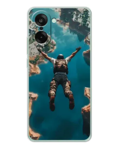 Чехол для OnePlus Ace 5 Racing с картинкой «PUBG — свободное падение» Чехол для OnePlus Ace 5 Racing с картинкой «PUBG — свободное падение»