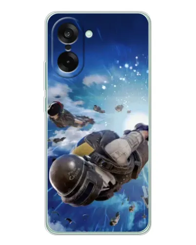 Чехол для OnePlus Ace 5 Racing с картинкой «Десант PUBG — прыжок» Чехол для OnePlus Ace 5 Racing с картинкой «Десант PUBG — прыжок»